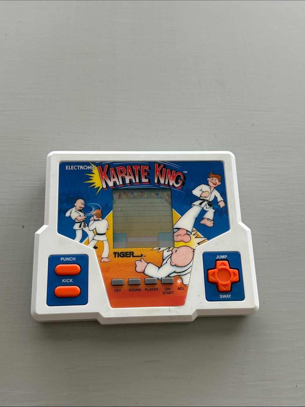 Vintage Karate King handheld game